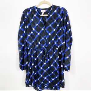 Maison Jules Plaid Shirtdress sz XL